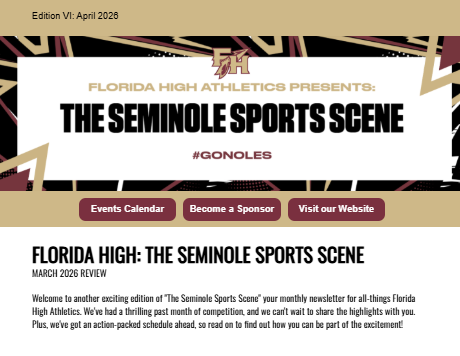FLORIDA HIGH: THE SEMINOLE SPORTS SCENE - April 2026